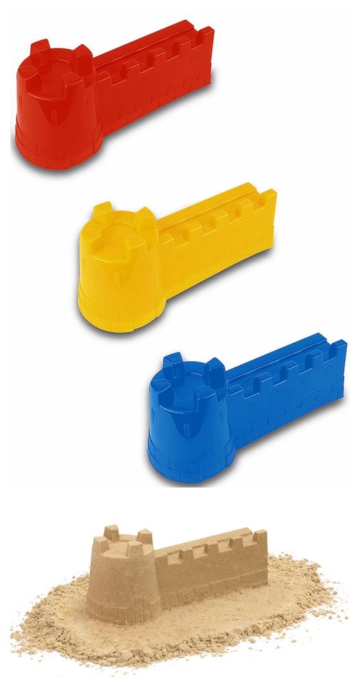 YELLO CASTLE SAND MOULD ASSORTED COLOUR. BU1225 \\\BU1225