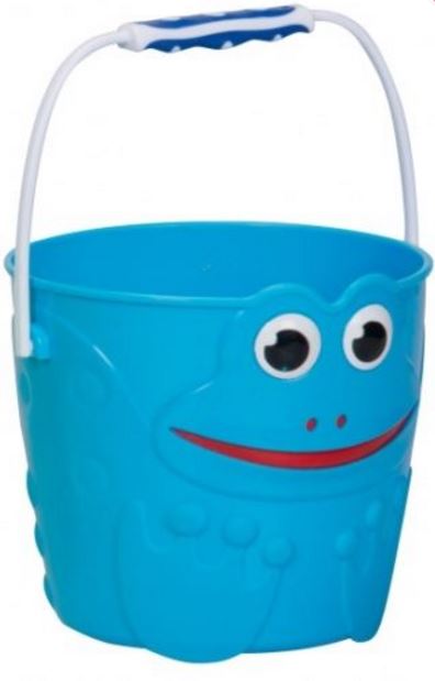 TOYRIFIC FROG PLASTIC BUCKET - BLUE. BU1229B \\\BU1229B