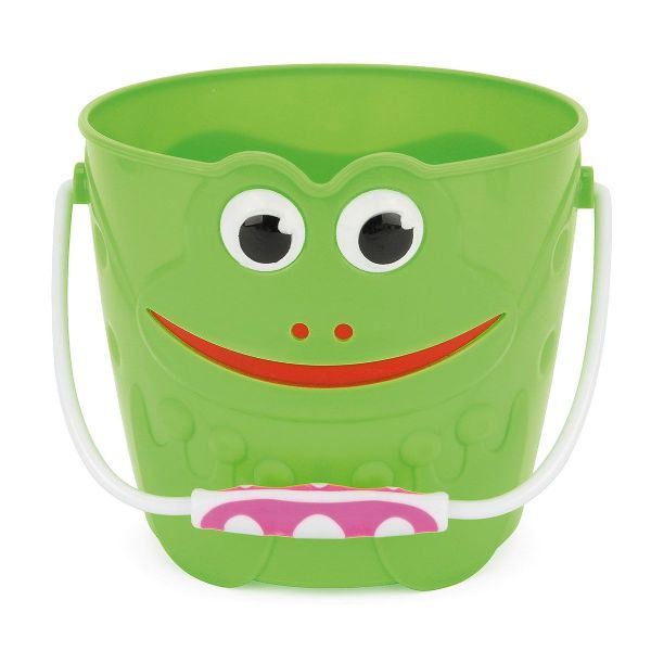 TOYRIFIC FROG PLASTIC BUCKET - GREEN. BU1229G \\\BU1229G