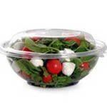 CLEAR PLASTIC SALAD BOWLS WITH LIDS 1500CC - 1 PACK. BWL11_1500 \\\BWL11_1500
