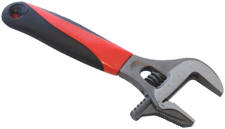 AMTECH 2 IN 1 ADJUSTABLE WIDE MOUTH WRENCH. C1678 \\\C1678