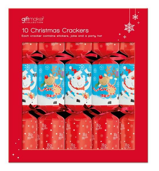 10  CUTE CHARACTERS CHRISTMAS CRACKERS. CFCM \\\CFCM