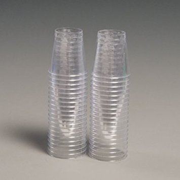 DISPOSABLE PLASTIC 1OZ 30ML SHOT GLASSES 50 PACK. CLEARS_50 \\\CLEARS_50