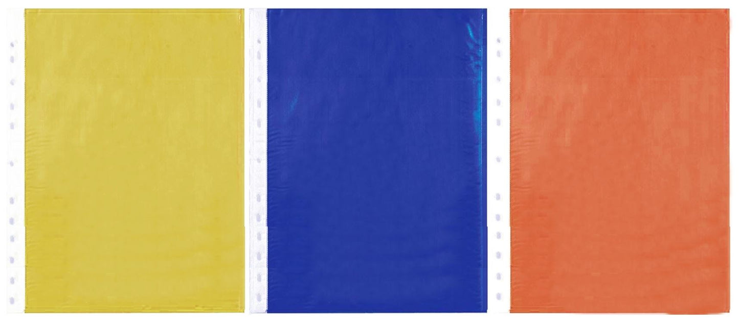 30PK COLOURED PUNCHED POCKETS. CLPN \\\CLPN