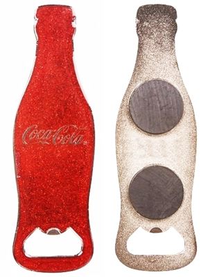 COCA COLA GLITTER BOTTLE OPENER. COC0220 \\\COC0220