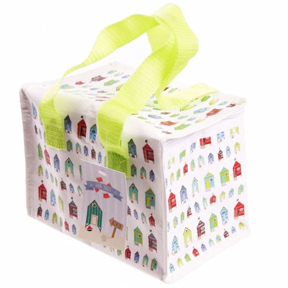 FUN BEACH HUT DESIGN COOL BAG LUNCH BOX. COOLB01 \\\COOLB01
