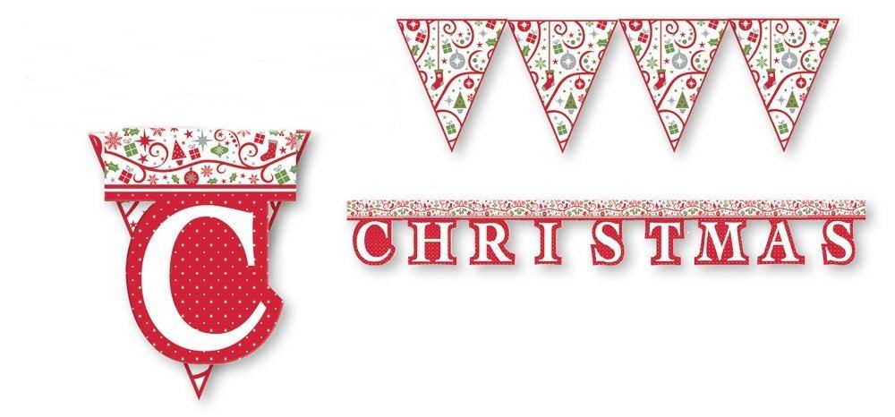TRADITIONAL DESIGN CHRISTMAS BANNER AND BUNTING. CTBN \\\CTBN