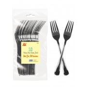 18PC DELUXE SILVER PLASTIC FORKS. D21014 \\\D21014