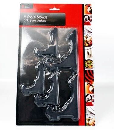 HOME SMART PLASTIC PLATE STANDS 6/PK. DGI0055A \\\DGI0113