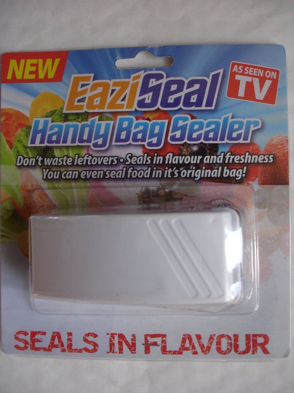 NEW HANDY HAND PORTABLE PLASTIC BAG EASY FLAVOUR HOT SEAL SEALER MANUAL CLOSER. DGI0148 \\\DGI0148