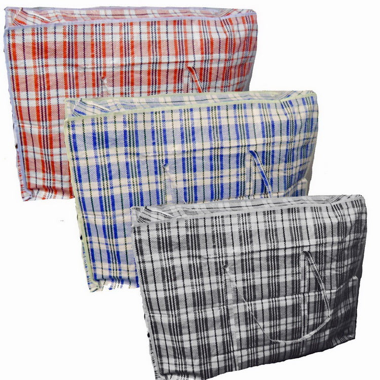 LARGE STRONG ZIPPED PLASTIC PVC LAUNDRY SHOPPING BAG. DGI0167A \\\DGI0167A