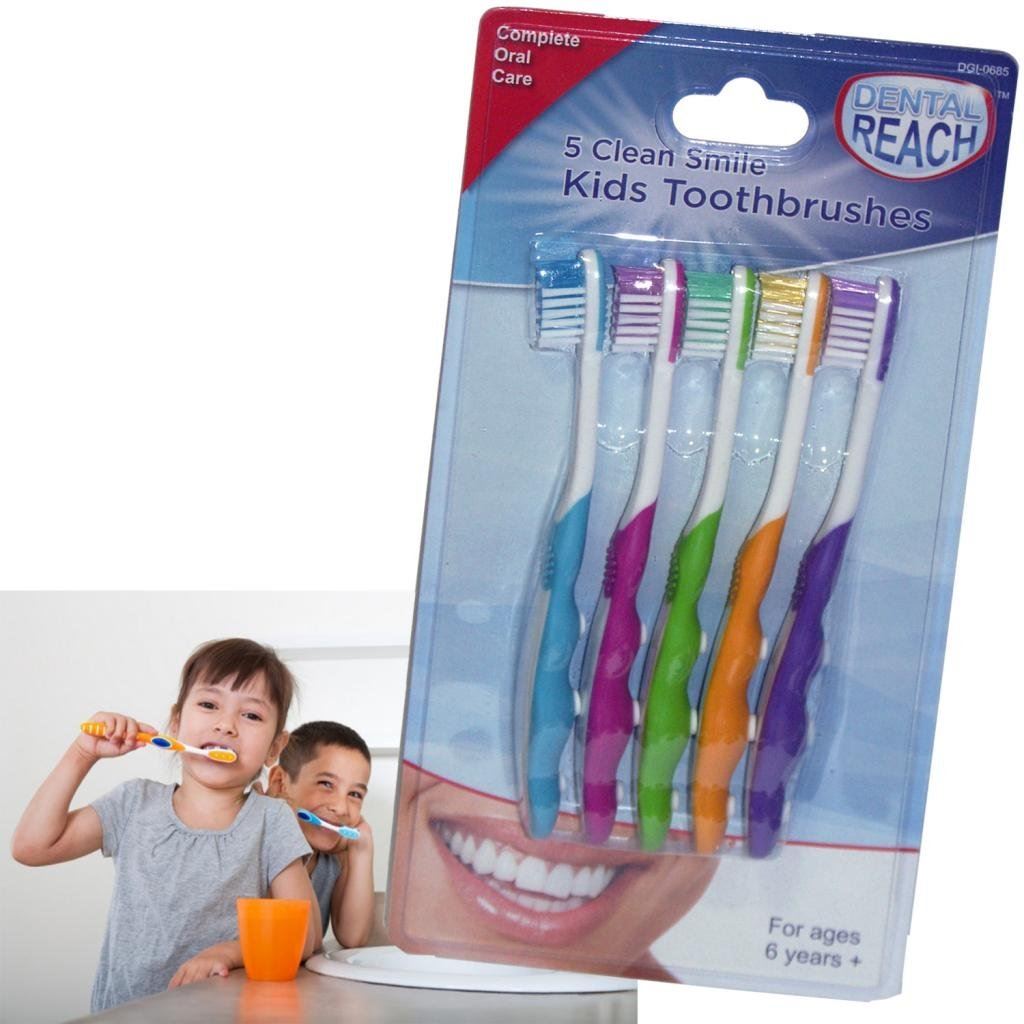SET 5 KIDS CHILDRENS CLEAN TOOTHBRUSH 2132. DGI0685 \\\DGI0685