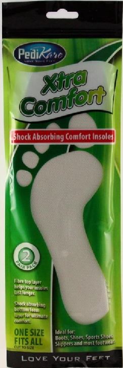 COMFORT INSOLES SHOCK ABSORBING FOR SPORTS SHOES TRAINERS 2 PAIRS 1 SIZE FIT ALL. DGI0715  DGI0724 \\\DGI0715