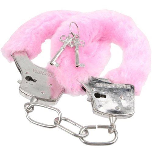 SEXY STOCKING FILLERS - PINK FURRY HANDCUFFS. DGI0839 \\\DGI0863