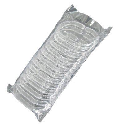 12PCS CLEAR PLASTIC HOOKS BATHROOM SHOWER CURTAIN C RINGS 1653 800000. DGI1653A \\\DGI1676