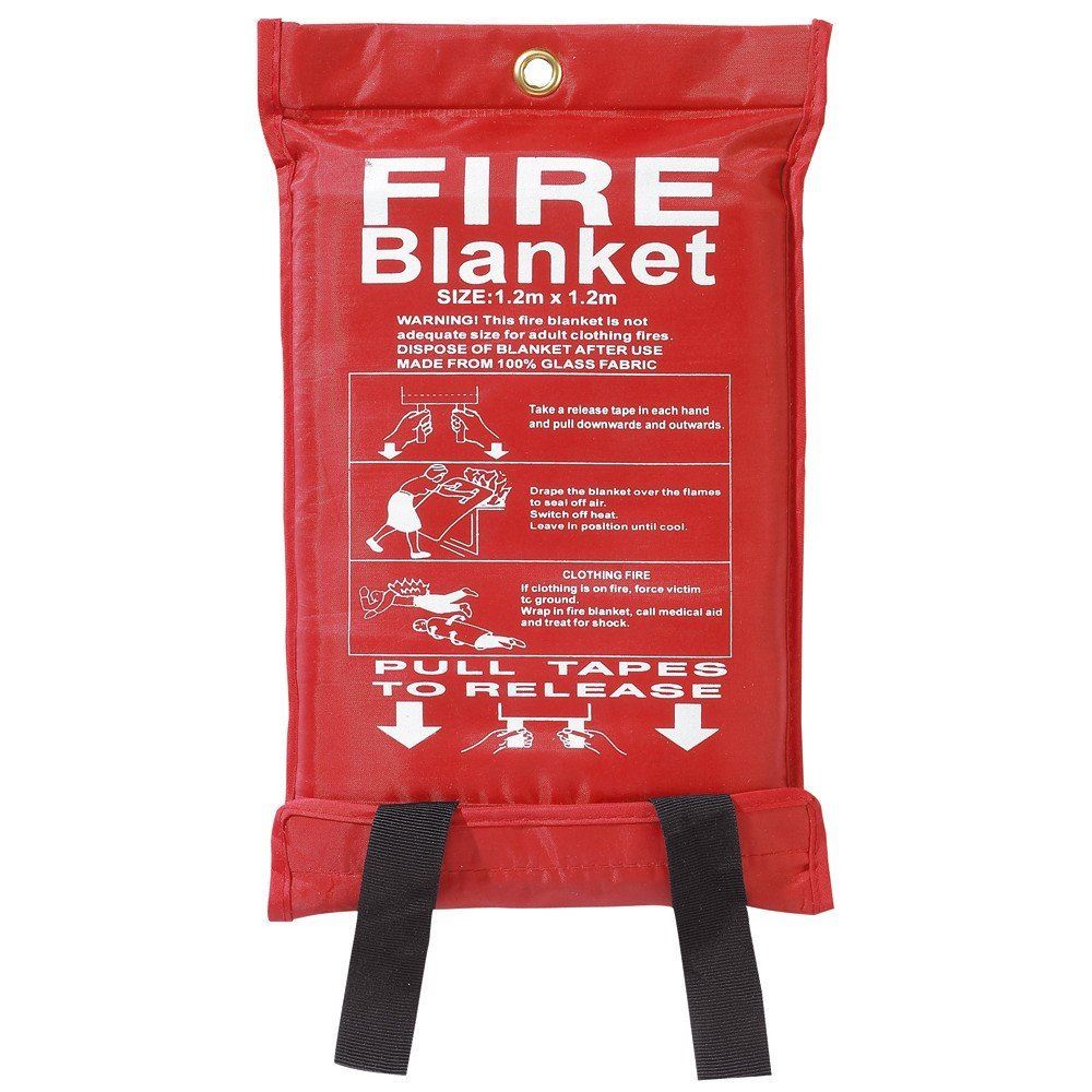 FIRE BLANKET LARGE QUICK RELEASE FIGHTING TABS IN CASE 1M X 1M. DGI9158 \\\DGI9158