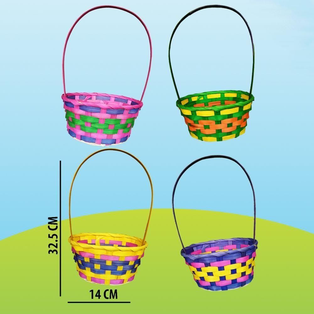 ASSORTED MULTI COLOURED EASTER BASKET. DP06352 \\\DP06352