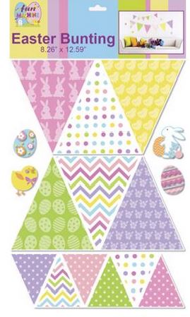 EASTER BUNTING ROOM/ WINDOW DECORATION. DP06370DOTS \\\DP06370DOTS