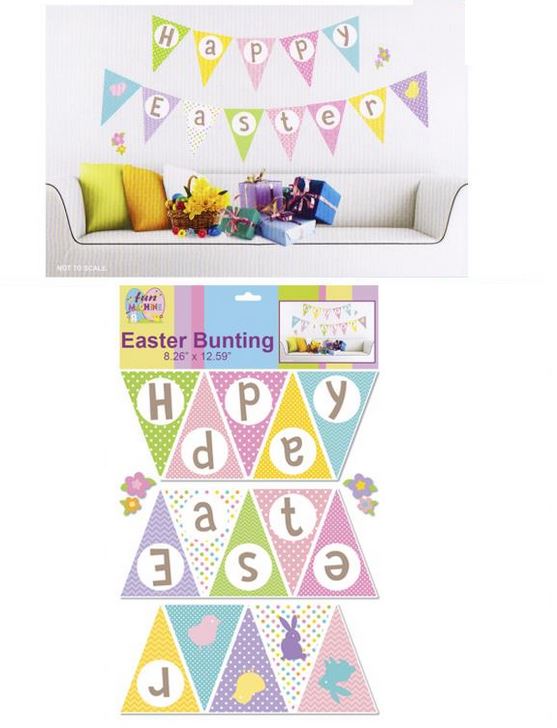 EASTER BUNTING ROOM/ WINDOW DECORATION HAPPY EASTER. DP06370HAPPY \\\DP06370HAPPY