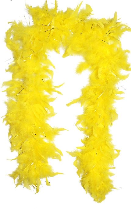 EASTER / FACY DRESS YELLOW FEATHER BOA 1.3M. DP06384 \\\DP06384