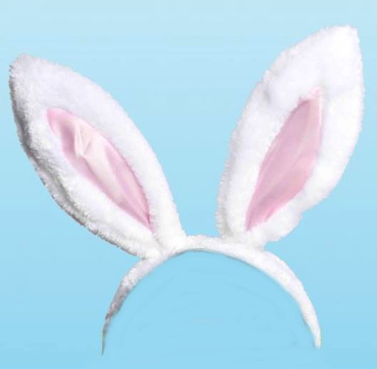 EASTER WHITE BUNNY EARS. DP06400 \\\DP06400