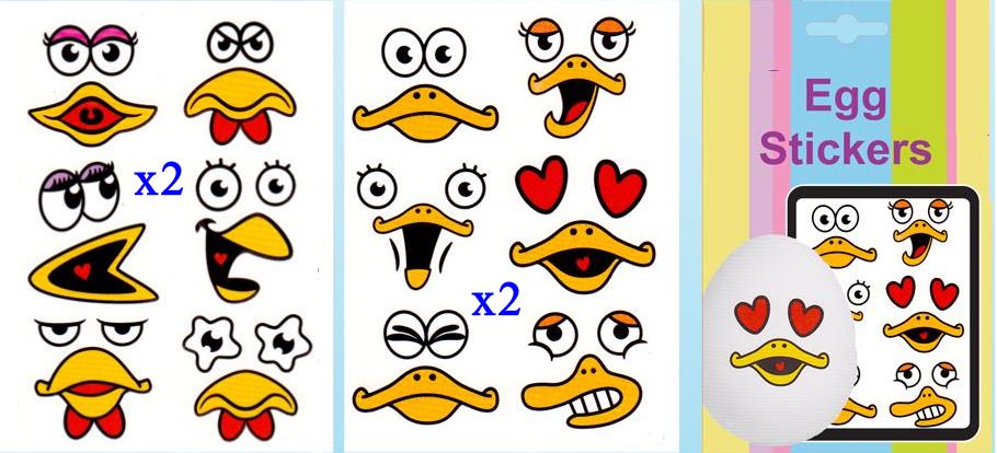 EASTER EGG STICKERS BEAK DESIGN. DP06515_BEAK \\\DP06515_BEAK