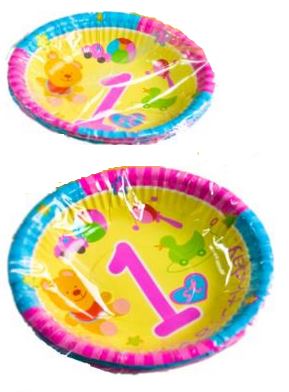 8PK 1ST BIRTHDAY PARTY BOWLS. DP07437 \\\DP07437