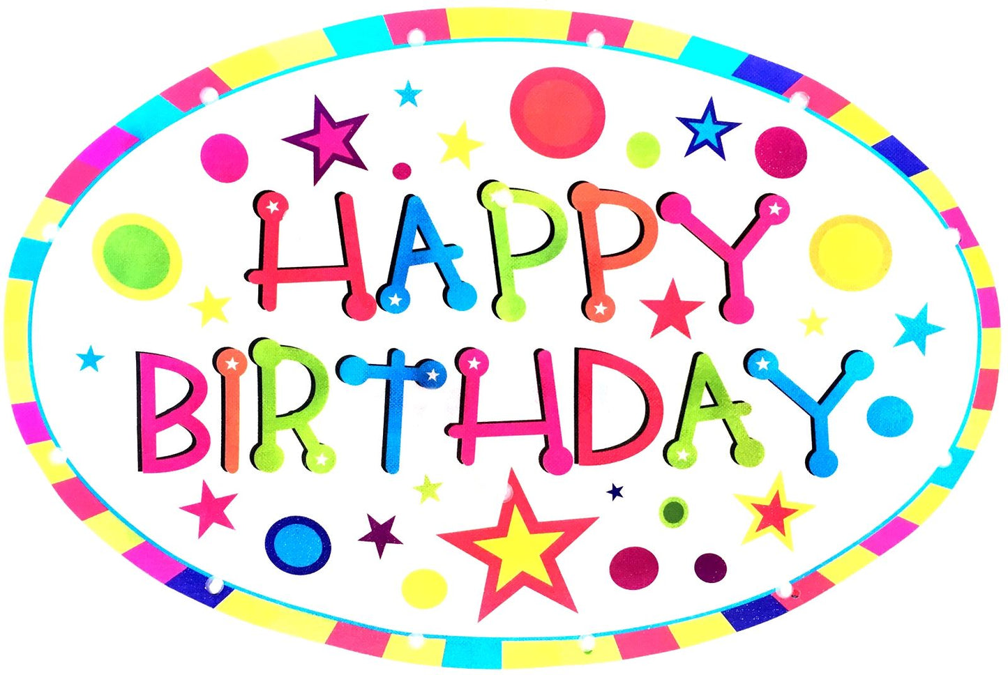 HAPPY BIRTHDAY WINDOW LED LIGHT DECORATION. DP21021 \\\DP21021