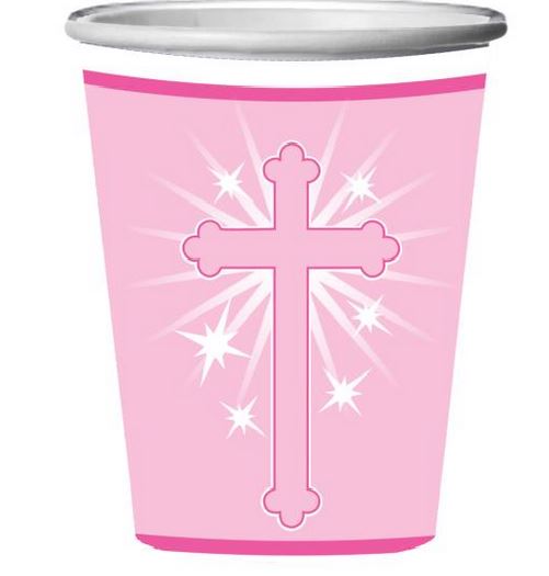 PK8 RELIGIOUS CUPS PINK. DP31033 \\\DP31033
