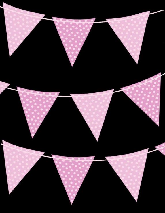 2M POLKA DOT BUNTING PINK. DP31047 \\\DP31047