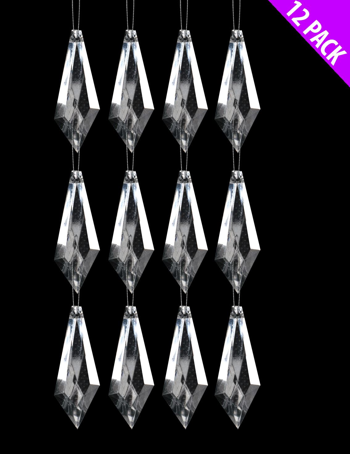 12 ACRYLIC HANGING DROPS. DP54334 \\\DP54334