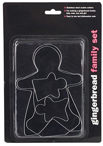 CHEF AID GINGERBREAD FAMILY 4 PIECE METAL CUTTER SET. 10E00070 \\\E00070