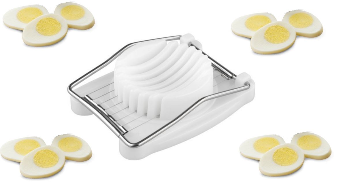 WHITE PLASTIC EGG SLICER. 10E00247 \\\E00247