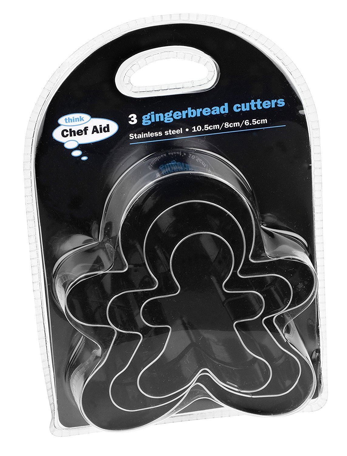 CHEF AID GINGERBREAD CUTTERS 3 PCS FAMILY SET. E03333 \\\E03333