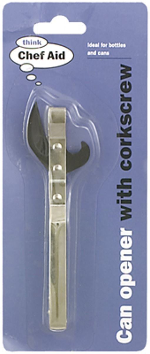 CHEFAID CAN OPENER WITH CORKSCREW. 10E12144 \\\E12144