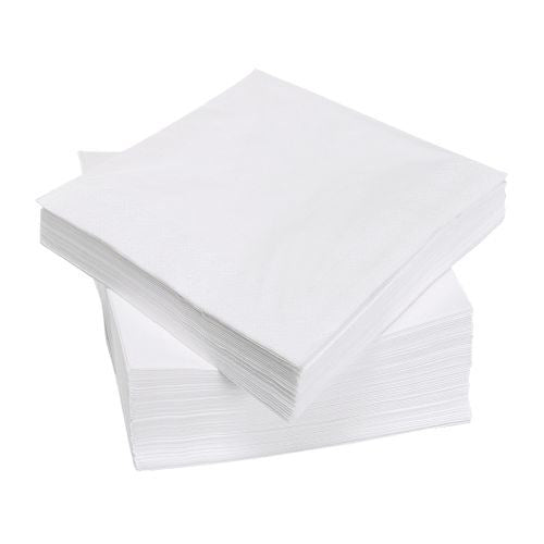 2 PLY 50 PALOMA NAPKINS WHITE 40 X 40 CM. NP40WH \\\ES018289WHITE