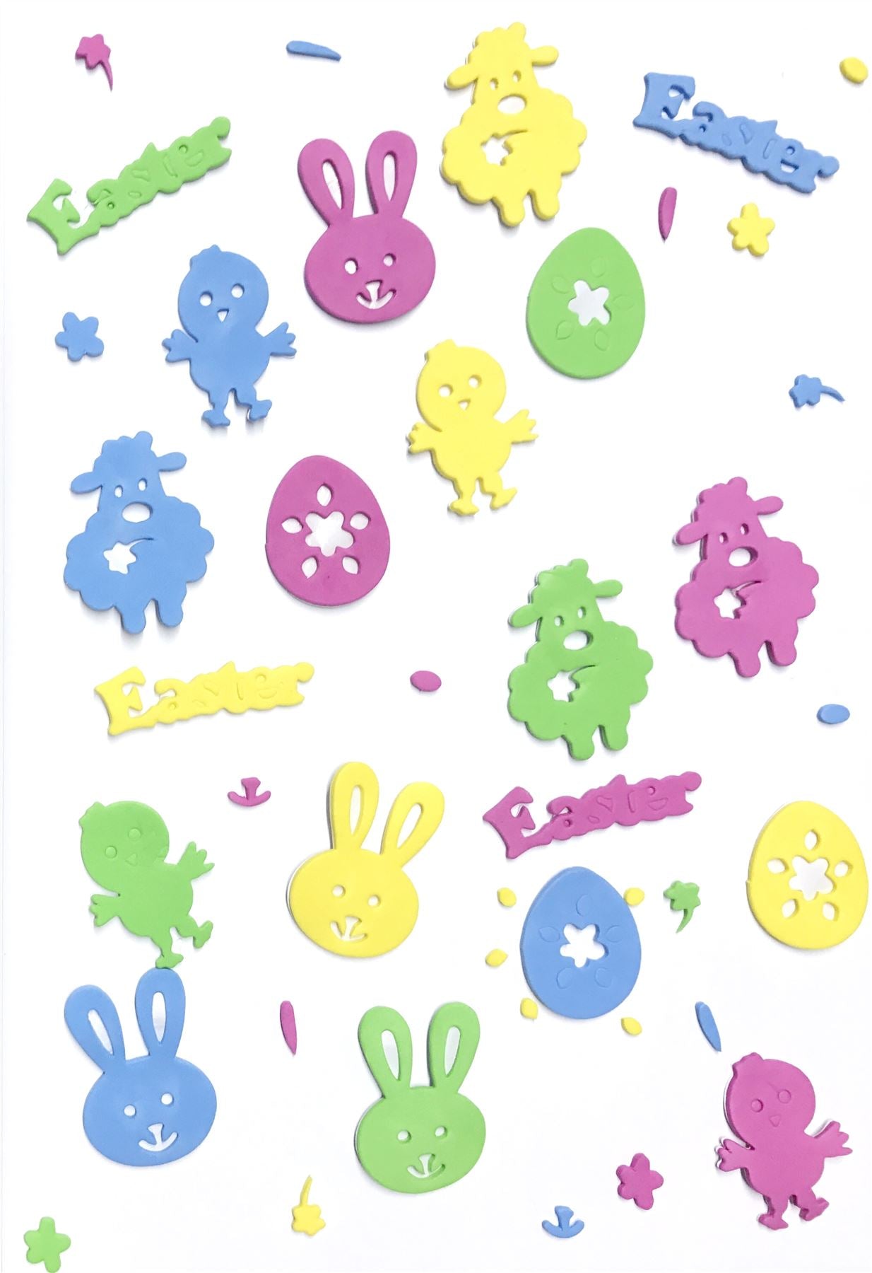 70 FOAM EASTER STICKERS. EW19359 \\\EW19359