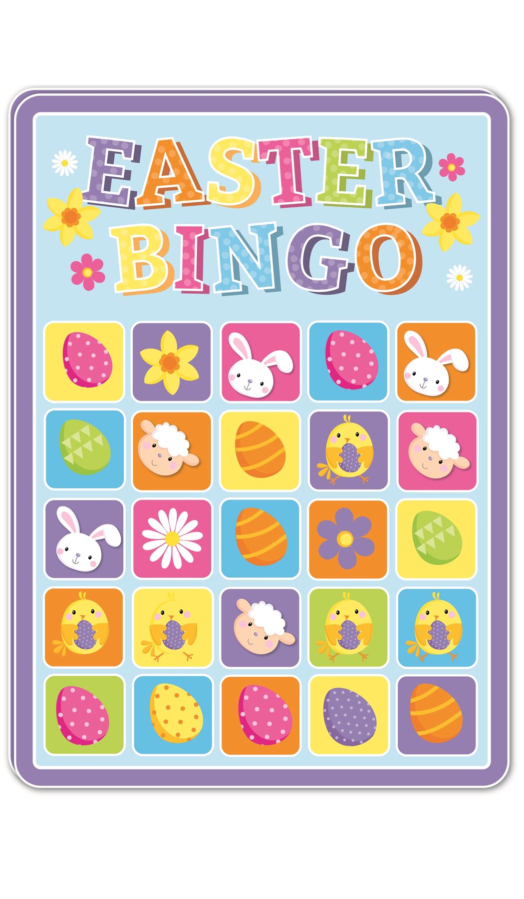 15 EASTER BINGO CARDS. EW19407 \\\EW19407