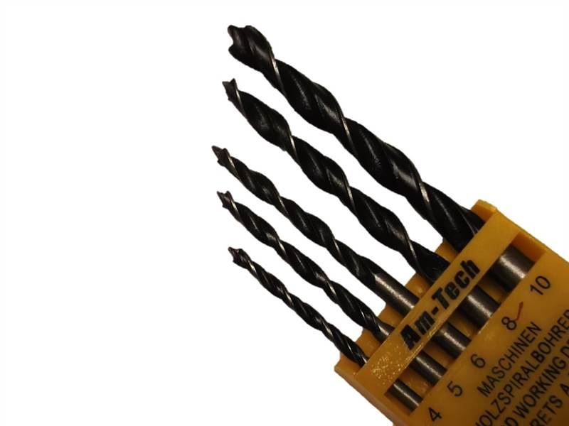 AM-TECH WOOD DRILL SET - 5PC. AMF1450 \\\F1450