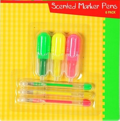 SCENTED MARKER PENS 6 PACK 45114. F801721 \\\F801721