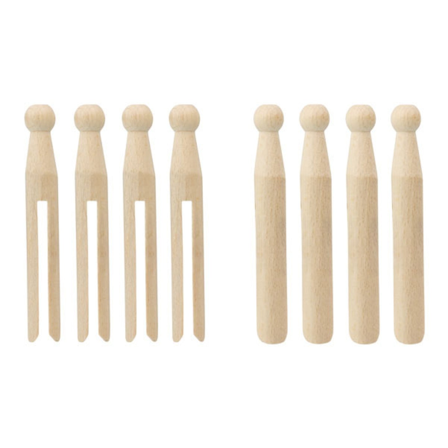 ELLIOTTS BEECH WOOD DOLLY PEGS 24 PACKS. 10F80869 \\\F80869