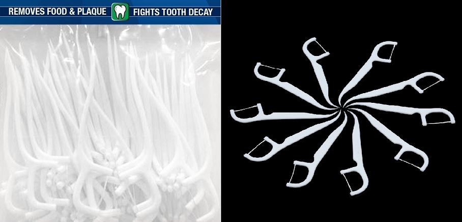 50 PCS DENTAL FLOSSER TOOTH PICKS. F916104 \\\F916104