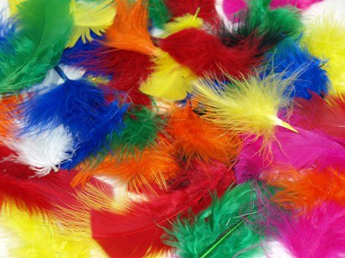 FLUFFY CRAFT FEATHERS ART CRAFT EASTER COLLAGE HATS COSTUME MILLINERY SCRAPBOOK CARD EASTER BONNET. ST4536 \\\FEAT