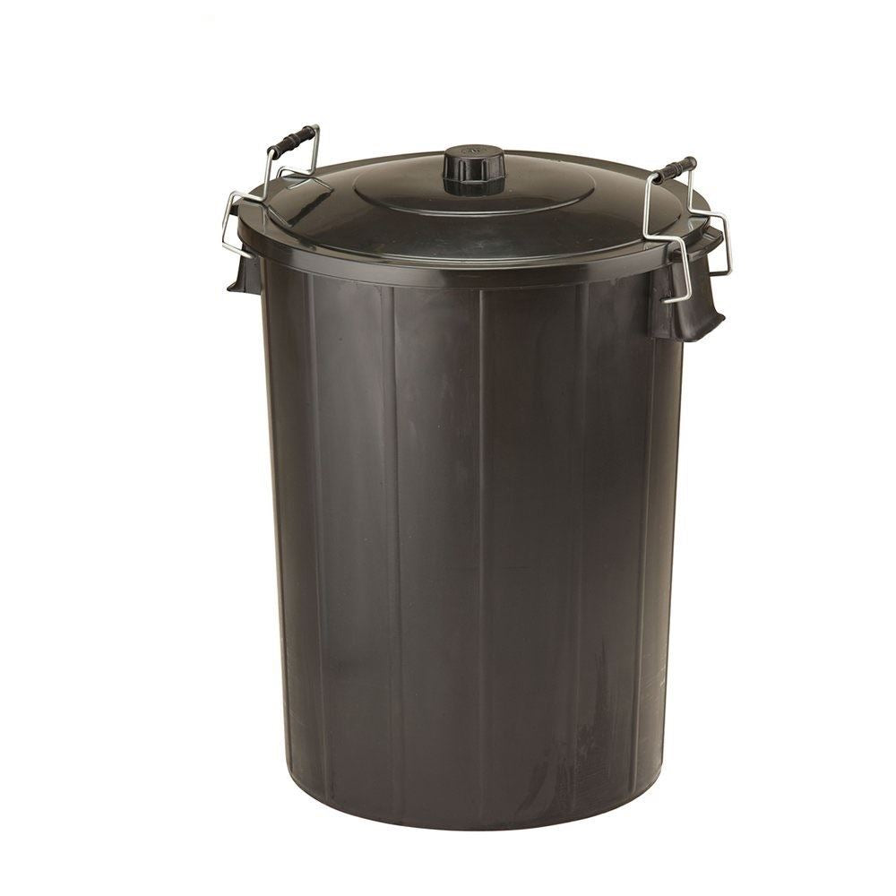 80LTR BIN & LID WITH CLIP - BLACK. GN346 \\\GN346