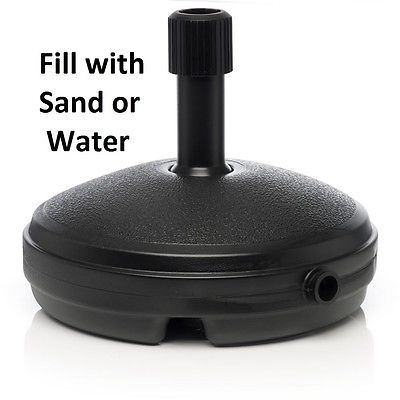 7L PLASTIC BLACK PARASOL BASE UMBRELLA SUNSHADE BASE HOLDER GARDEN FURNITURE NEW. GN351-BLK-ST \\\GN351BLACK
