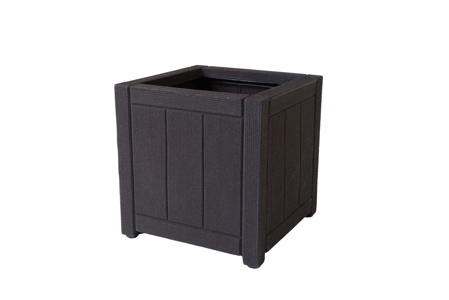 SQUARE OAK WOOD EFFECT PLANTER 38CM. GN581 \\\GN581