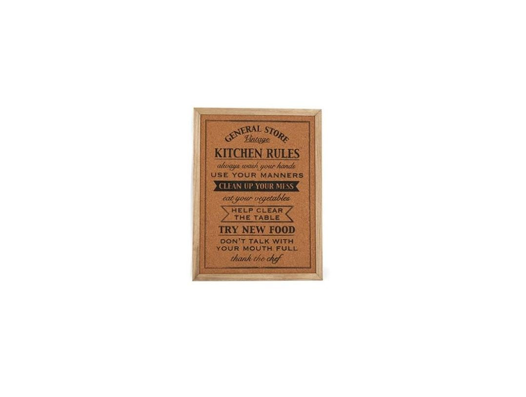 GENERAL STORE PIN CORK BOARD 30CM X 40CM. GS0144 \\\GS0144
