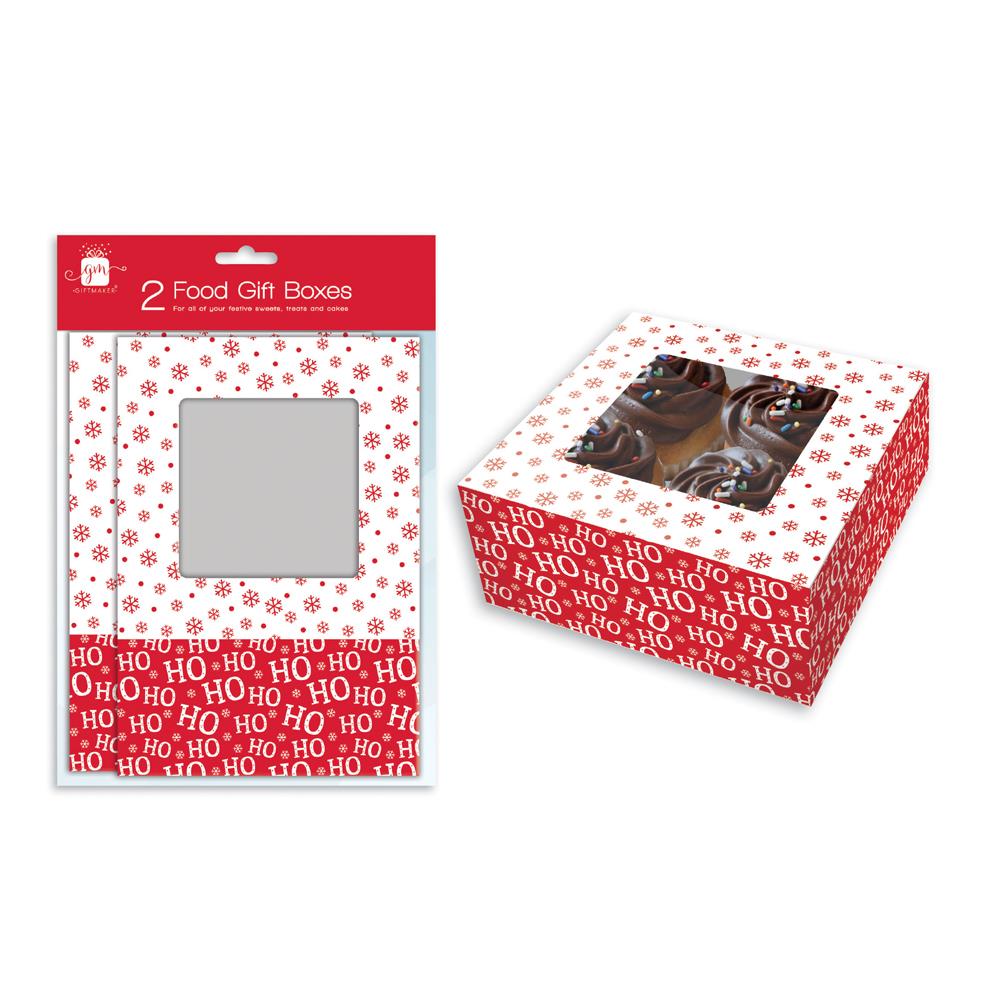GIFTMAKER CHRISTMAS FOOD BOXES 2/PK. XAKGP309 \\\HCAK