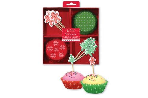 CHRISTMAS XMAS C/CAKE CASES X30 AND 30 F/FLAG. HCCA HCAS \\\HCCA