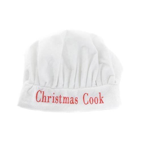 WHITE ADULT CHRISTMAS XMAS CHEF HAT -  CHRISTMAS COOK. HCHFW \\\HCHFW